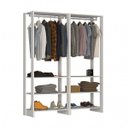 Ver imagem 1 de Guarda-roupa Closet 2 Peças com 2 Cabideiros e 3 Nichos Yes Nova Mobile