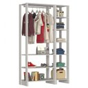 Ver imagem 1 de Guarda-roupa Closet 2 Peças com 1 Cabideiro e 9 Nichos Yes Nova Mobile