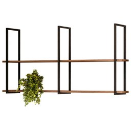 Prateleira Decorativa Industrial Multiuso 135cm Design D01 Demolição - Lyam Decor - 1