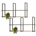 Ver imagem 1 de Kit 02 Prateleiras Decorativas Industrial Multiuso 135cm Design D01 Demolição - Lyam Decor