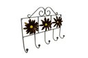 Ver imagem 1 de Cabide de Ferro Artesanal para Quarto Pendurador de Bolsa e Roupas com Flor Libertas Rosas Artesanat