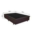 Ver imagem 2 de Cama Box Baú Casal 138x188x42cm Courino Linho com Pistão a Gás
