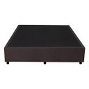 Ver imagem 3 de Cama Box Casal 138x188x26cm Courino Linho Marrom