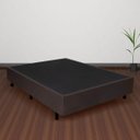 Ver imagem 2 de Cama Box Casal 138x188x26cm Courino Linho Marrom