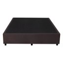 Ver imagem 3 de Cama Box Casal 138x188x26cm Courino Linho Marrom