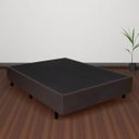 Ver imagem 2 de Cama Box Casal 138x188x26cm Courino Linho Marrom