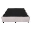 Ver imagem 3 de Cama Box Casal 138x188x26cm Courino Linho Areia