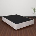 Ver imagem 2 de Cama Box Casal 138x188x26cm Courino Linho Areia