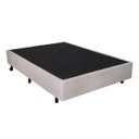 Ver imagem 1 de Cama Box Casal 138x188x26cm Courino Linho Areia