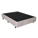 Ver imagem 1 de Cama Box Casal 138x188x26cm Courino Linho Areia