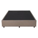 Ver imagem 3 de Cama Box Casal 138x188x26cm Courino Linho Bege