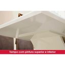 Ver mais imagens de Conjunto: Mesa de Cozinha Orus C/ Tampo Madeirado 120x80cm e 4 Cadeiras Milla Nature/off White -