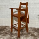 Ver imagem 1 de Cadeira de Alimentação Infantil com Proteção - Verniz