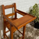 Ver imagem 2 de Cadeira de Alimentação Infantil com Proteção - Verniz