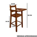 Ver imagem 6 de Cadeira de Alimentação Infantil com Proteção - Verniz