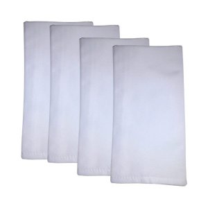 Guardanapo de tecido 4 peças Branco MicroOxford P. Home