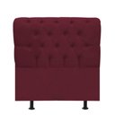 Ver imagem 1 de Cabeceira Estofada Cama Box Solteiro 100cm París Corino Bordo- Mabe Magazine