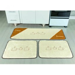 Kit 3 Tapetes Antiderrapantes de Cozinha Guga Tapetes - 1