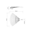 Ver imagem 4 de Vassoura Fixa com 18 Dentes Tramontina em Aço sem Cabo Tramontina