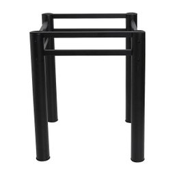 Base para Mesa de Vidro Jantar 8 Lugares Preta Retangular - 6