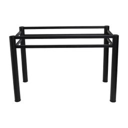 Base para Mesa de Vidro Jantar 8 Lugares Preta Retangular - 5