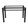 Base para Mesa de Vidro Jantar 8 Lugares Preta Retangular - 5