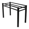Base para Mesa de Vidro Jantar 8 Lugares Preta Retangular - 3