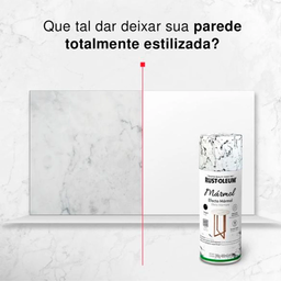 Spray Efeito Mármore Linhas 400ml Preto Rust Oleum - 2