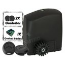 Ver imagem 2 de Kit Motor Portão de Correr Rcg Pl 300kg 1/5Cv 110/127V + 2 Contr. sem Cremalheiras