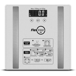 Balança Corporal com Bioimpedância Flexinter Prata Fit - 1