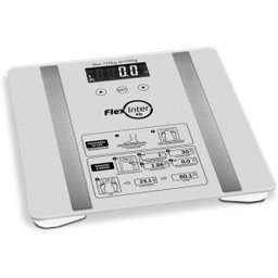 Balança Corporal com Bioimpedância Flexinter Prata Fit - 2