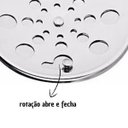 Ver imagem 3 de Ralo Inox Grelha Redonda Rotativa Abre Fecha 10 Cm | Utilimix