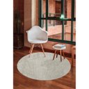 Ver imagem 2 de Tapete para Sala Chevron Prata 1,40M Redondo São Carlos