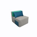 Ver imagem 3 de Poltrona Cama Cx_nu que Se Transforma em Sofá Cama de Solteiro em Sued/sarja