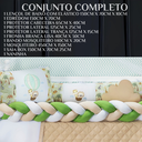 Ver imagem 6 de Kit Berço Safari Menino 11 Peças Estampado de Bichinhos + Naninha:verde