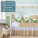 Ver imagem 5 de Kit Berço Safari Menino 11 Peças Estampado de Bichinhos + Naninha:verde
