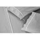 Ver imagem 2 de Jogo de Lençol Percal 400 Fios Suave Feito Algodão King 3 Peças Prata Casa Dona