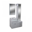 Ver imagem 1 de Conjunto para Banheiro com Espelheira, Gabinete, Cuba e Torre Giratória Évora Corso