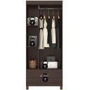 Ver mais imagens de Guarda Roupa Solteiro Priscila 3 Portas de Bater 1 Gaveta MDP Café Demóbile 75cm