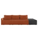 Ver imagem 6 de Sofá Ilha 3 Lugares Living 312cm Modulado Sala Lary Bouclê Mostarda/pu Pto K01 - D'Rossi