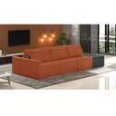 Ver imagem 2 de Sofá Ilha 3 Lugares Living 312cm Modulado Sala Lary Bouclê Mostarda/pu Pto K01 - D'Rossi