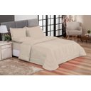 Ver imagem 1 de Kit Edredom Casal Queen Jogo de Lençol 06 peças Aconchego Dupla Face Casa Dona Bege