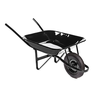 Carrinho de Mão (Carriola) Preto Pneu com Câmara - METALPAMA - 1