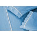 Ver imagem 2 de Kit Edredom QUEEN 6 Peças Dupla Face Italiano Macio Azul Casa Dona