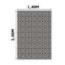 Ver imagem 3 de Tapete para Sala ou Escritório 140 x 200cm Antiderrapante sem Pelo Geometrico Maze Casa Dona