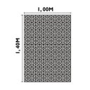 Ver imagem 3 de Tapete para Sala ou Escritório 100 x 140cm Antiderrapante sem Pelo Geometrico Maze Casa Dona