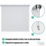 Persiana Pronta Rolo Blackout 120larg x até 220alt Branca - Fácil Instalação - 2