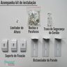 Persiana Pronta Rolo Zebra Double Vision 120larg x até 220alt Branca - Fácil Instalação - 3