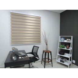 Persiana Pronta Rolo Zebra Semi  Blackout 160L x 220A Dourada - 2