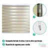 Persiana Pronta Rolo Zebra Semi  Blackout 160L x 220A Dourada - 3
